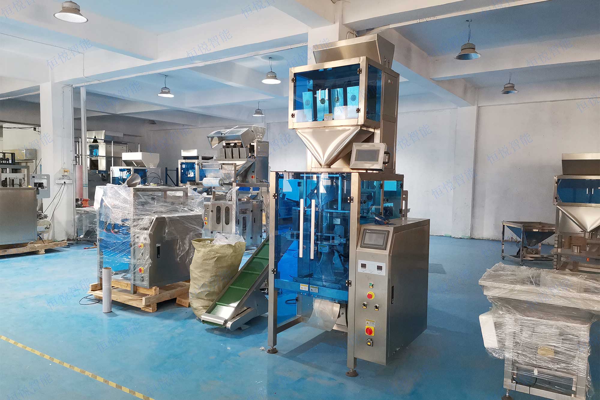 自動顆粒稱重91免费在线看片生產線用於顆粒狀物料